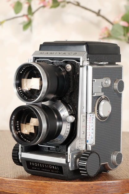 Near Mint! 1962 Mamiya C3 TLR, CLA'd, Freshly Serviced! - Voigtlander- Petrakla Classic Cameras