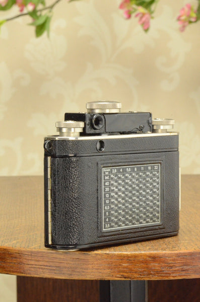 SUPERB! 1937 Certo Dollina II, 35mm coupled rangefinder camera, CLA’d - Certo- Petrakla Classic Cameras