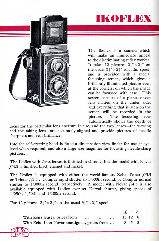 Zeiss-Ikon Ikoflex Ad II (JPG) - Zeiss-Ikon- Petrakla Classic Cameras