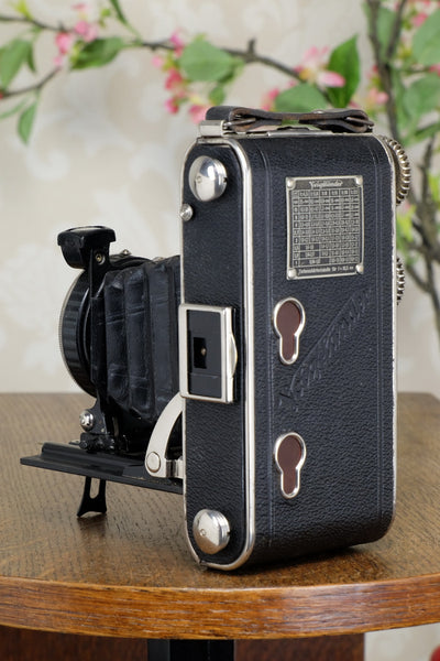 1932 Voigtlander Inos II 6x9 Folder, CLA’d, FRESHLY SERVICED! - Voigtlander- Petrakla Classic Cameras
