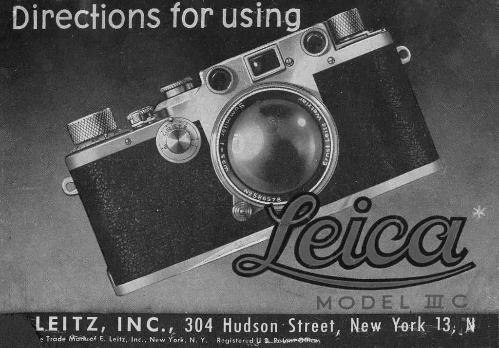Directions for using Leica model IIIc, PDF DOWNLOAD! - Leitz- Petrakla Classic Cameras