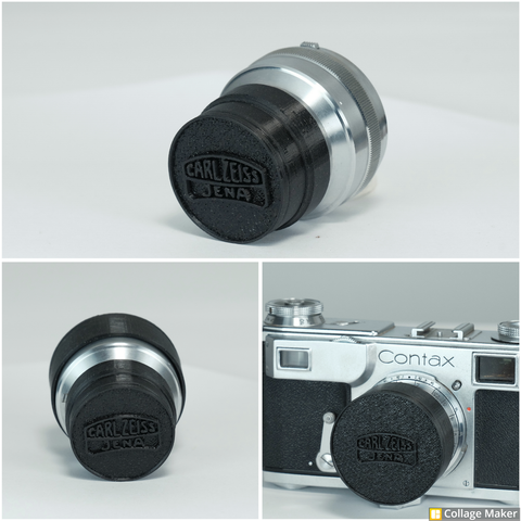 A Custom set of Front (pre/wartime) & Rear (pre/wartime/post) Lens Caps for the Carl Zeiss 50mm Contax rangefinder lens! One Grey or black set