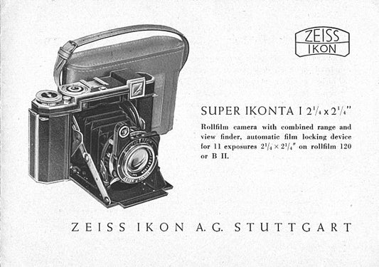 Super Ikonta I 2 1/4 x 2 1/4 manual - Zeiss-Ikon- Petrakla Classic Cameras