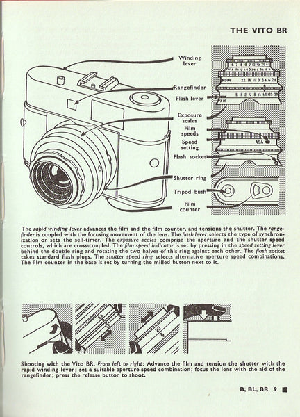 Voigtlander Vito Guide (Automatic, B, BL, BR, C, CD, CL, CLR, I, II, IIa, III). (Original) Free Shipping! - Voigtlander- Petrakla Classic Cameras