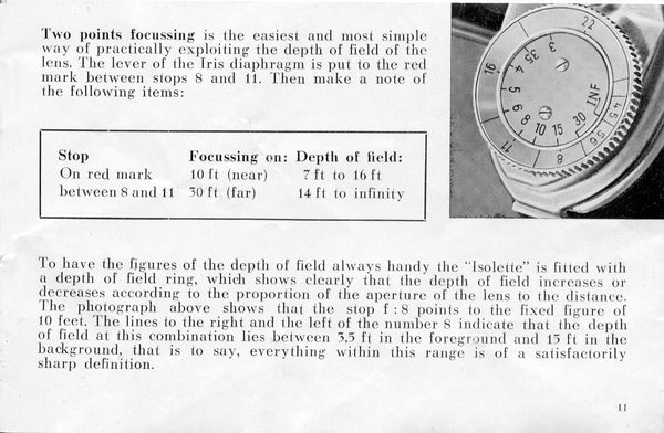 Agfa Isolette III, instruction for use. PDF Download! - Agfa- Petrakla Classic Cameras