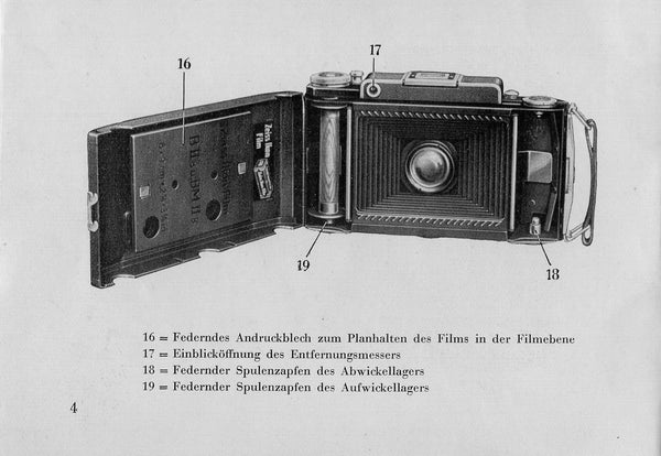Gebrauchsanweisung zur Super Ikonta II (Dresden) (Original) Free Shipping! - Zeiss-Ikon- Petrakla Classic Cameras