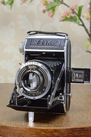 SUPERB 1935 6x4.5 Welta Perle, Freshly Serviced! - Welta- Petrakla Classic Cameras