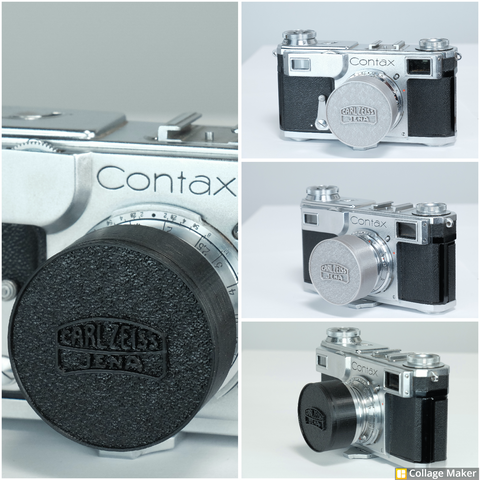 A Custom Front Lens Cap for the Carl Zeiss 50mm Sonnar Contax lens (pre/wartime) that works! One grey or black.