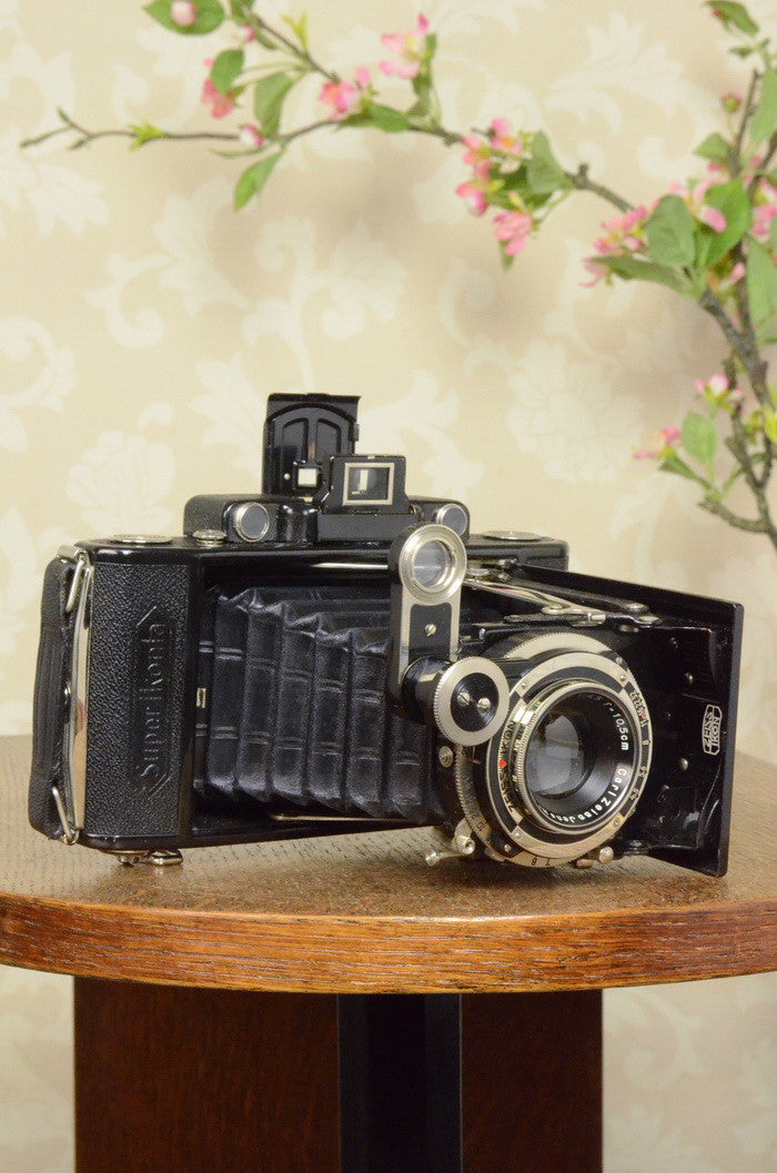 SUPERB! 1934 Zeiss Ikon Super Ikonta 6x9, Tessar lens, Freshly Serviced! - Zeiss-Ikon- Petrakla Classic Cameras