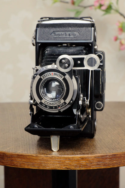 SUPERB! 1933 Zeiss Ikon Super Ikonta 6x9, Tessar lens, FRESHLY SERVICED! - Zeiss-Ikon- Petrakla Classic Cameras