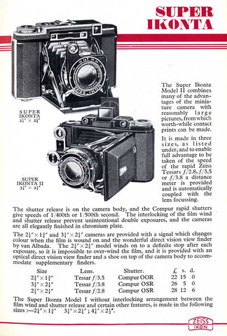 Super Ikonta B & C Ad (JPG) - Zeiss-Ikon- Petrakla Classic Cameras