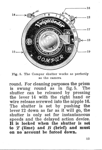 Voigtlander Superb Instruction book, PDF DOWNLOAD! - Voigtlander- Petrakla Classic Cameras