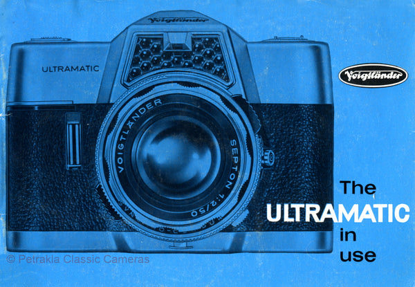Voigtlander Ultramatic. PDF DOWNLOAD! - Voigtlander- Petrakla Classic Cameras