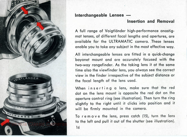Voigtlander Ultramatic. PDF DOWNLOAD! - Voigtlander- Petrakla Classic Cameras