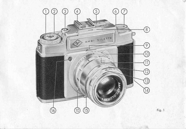 Agfa Ambi Silette, Instructions for use. - Agfa- Petrakla Classic Cameras