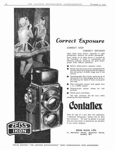 Zeiss-Ikon Contaflex Ad III (JPG). - Zeiss-Ikon- Petrakla Classic Cameras