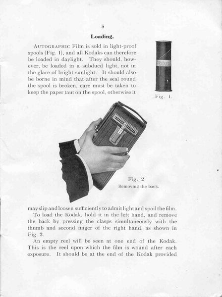 Kodak Autographic No. 3 and No. 3a, manual. - Kodak- Petrakla Classic Cameras