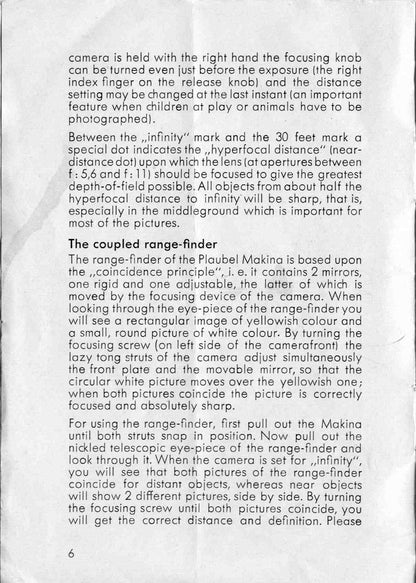 Plaubel Makina, Directions for use, PDF DOWNLOAD! - Plaubel- Petrakla Classic Cameras