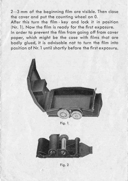 Plaubel Automatic Roll Holder, manual. - Plaubel- Petrakla Classic Cameras